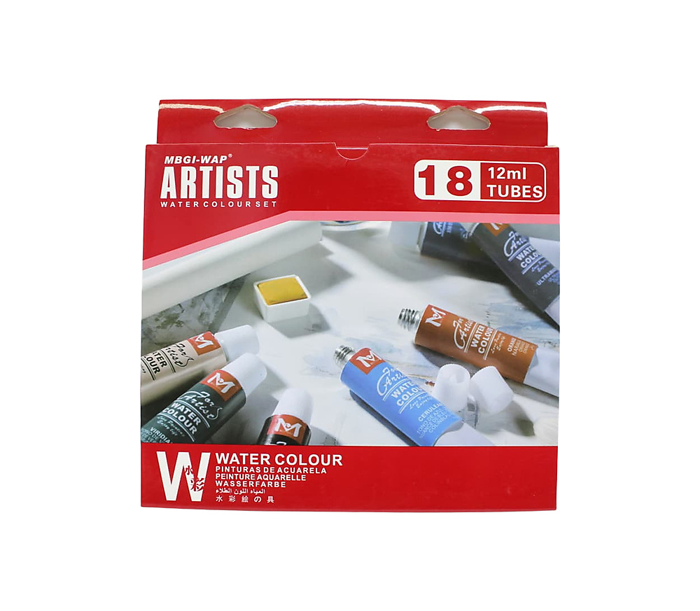 MBGI-wap Artists water colour set 12ml of 18 Tubes