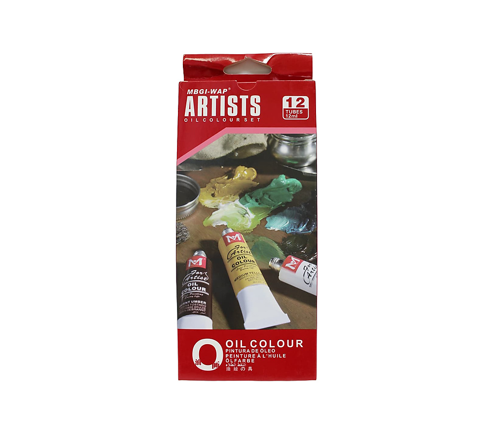 MBGI-wap Artists Oil colour set 12ml of 18 Tubes