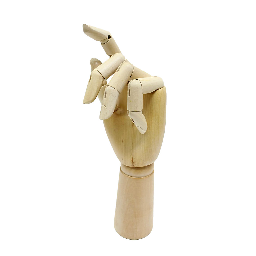 Manikin Wooden Hand Model for Artist Drawing Manikin Articulated Mannequin with Wooden Flexible Fing