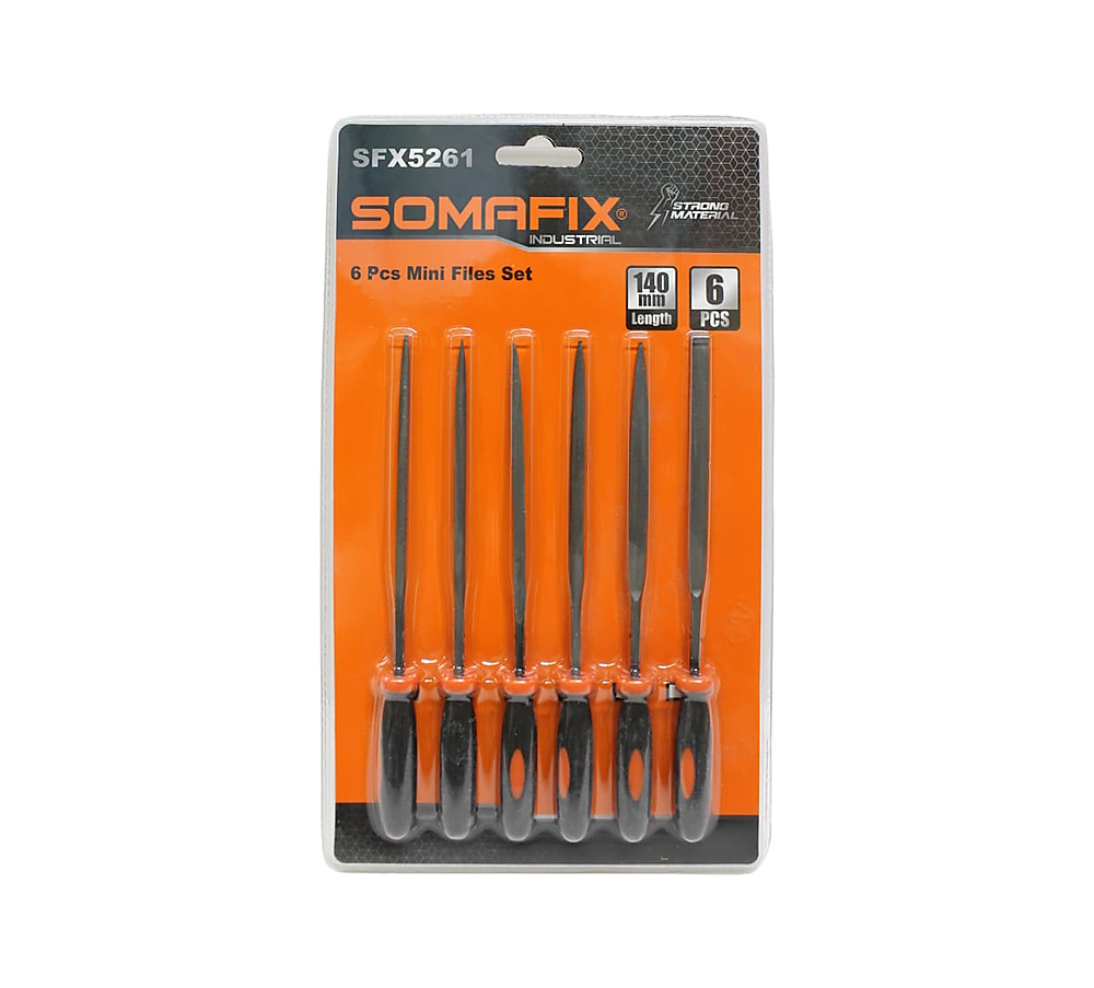 SOMAFIX INDUSTRIAL 6 Pcs Mini Files Set