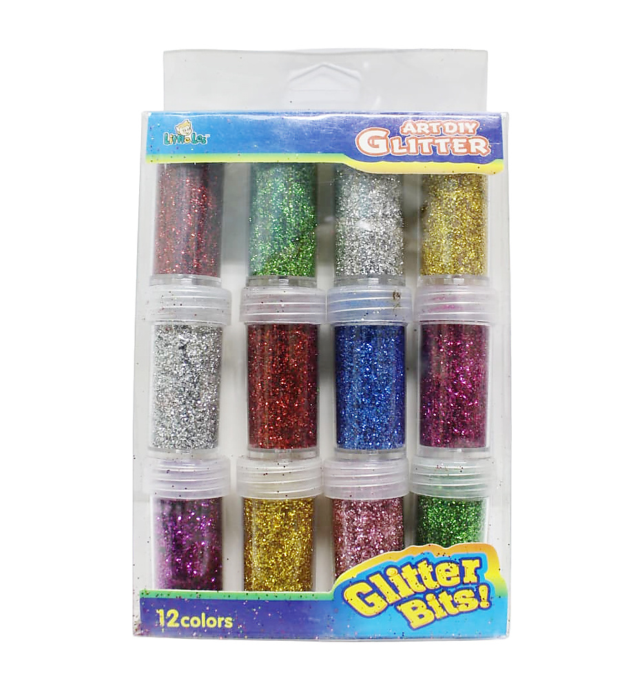 Glitter Powder Tubes (Pack of 12)