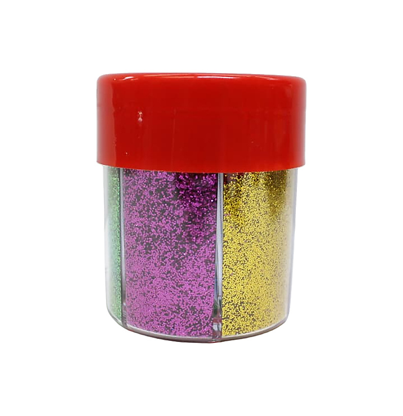 Glitter Shakers for Craft and Decoration (SILVER GOLD PINK RED GREEN BLUE)
