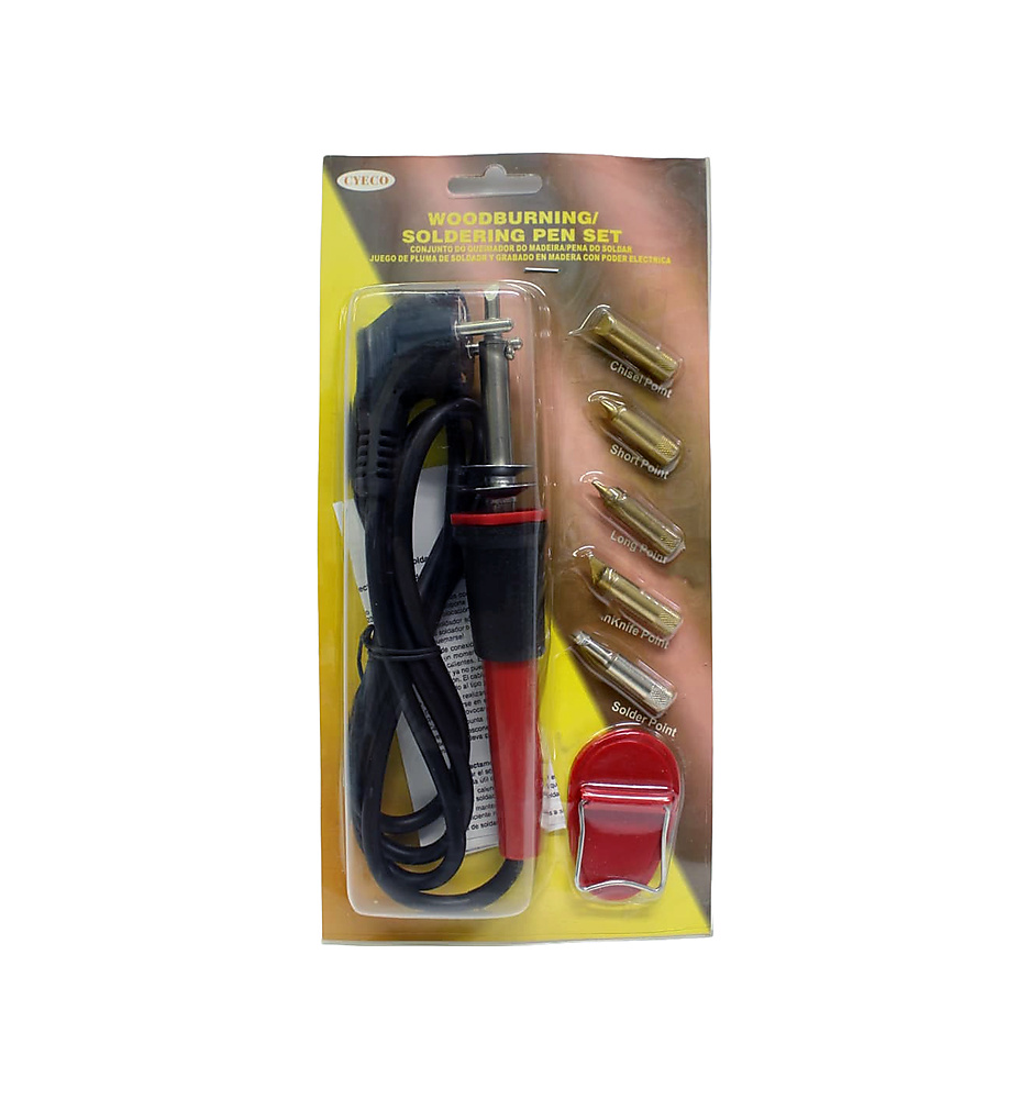 Wood Burning Soldering Iron Pen Set