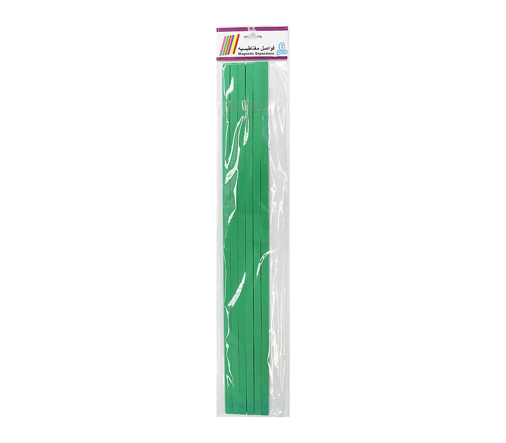 Magnetic Separators 1x50 cm set of 6pcs-Green