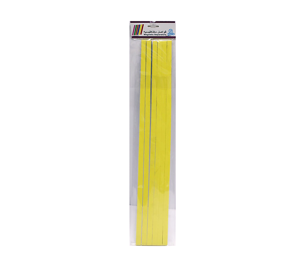 Magnetic Separators 1x50 cm set of 6pcs-Yellow