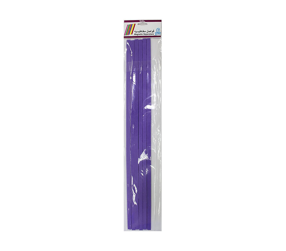Magnetic Separators 1x50 cm set of 6pcs-purple