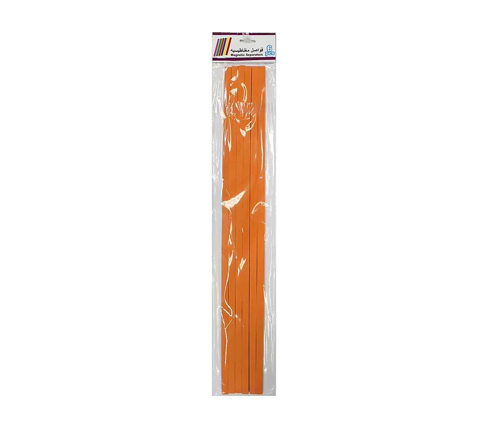 Magnetic Separators 1x50 cm set of 6pcs-Orange