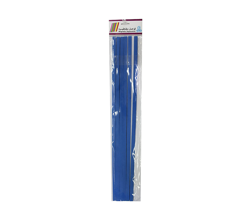 Magnetic Separators 1x50 cm set of 6pcs-Blue