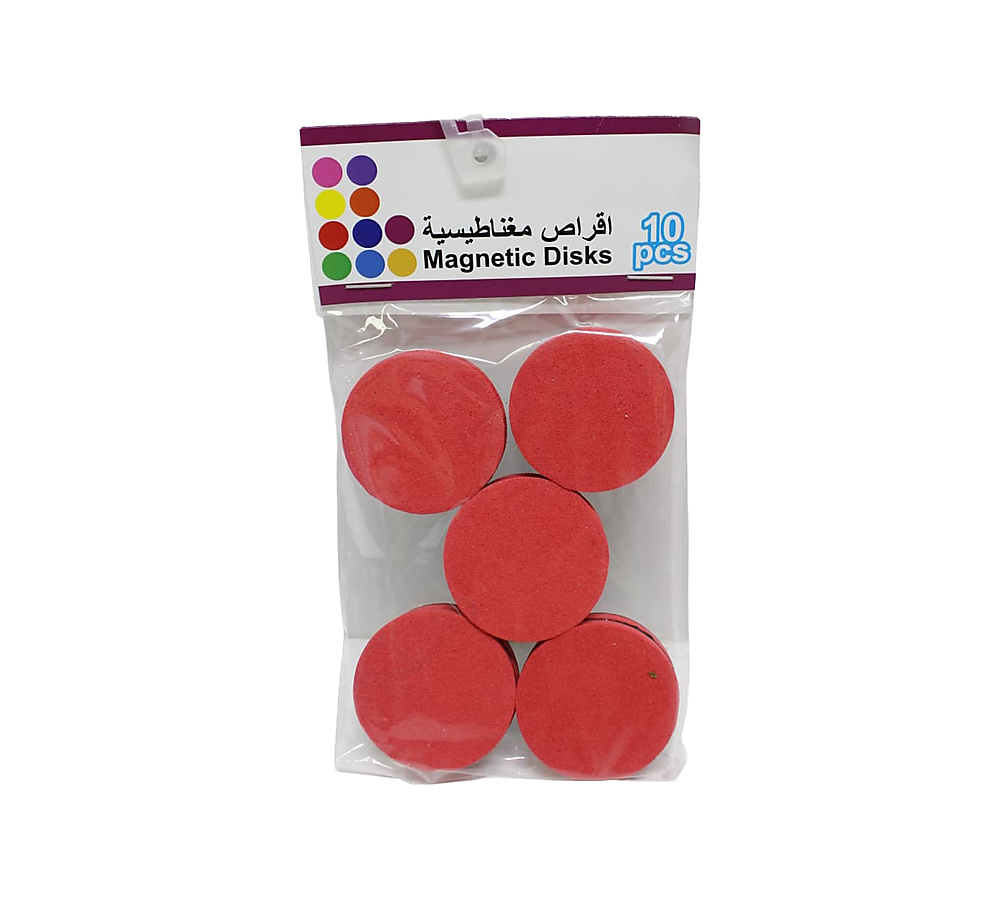 Magnetic disks 10 pcs-Red