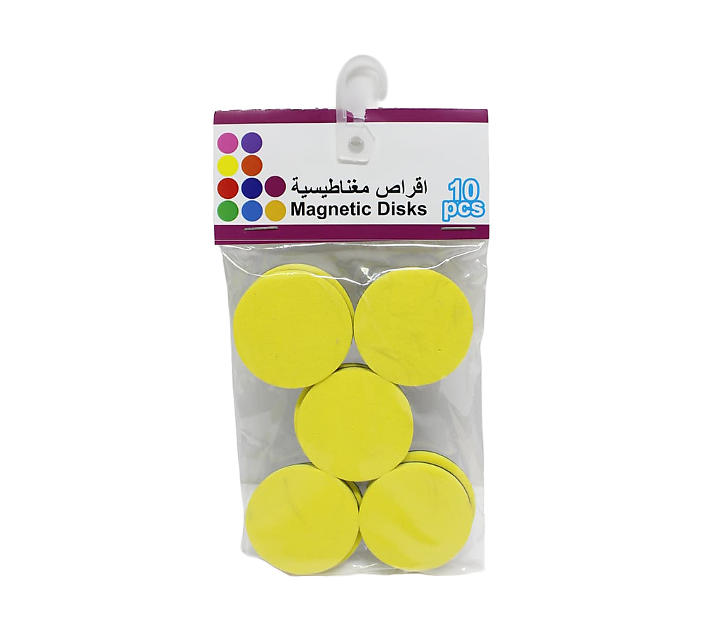 Magnetic disks 10 pcs-Yellow