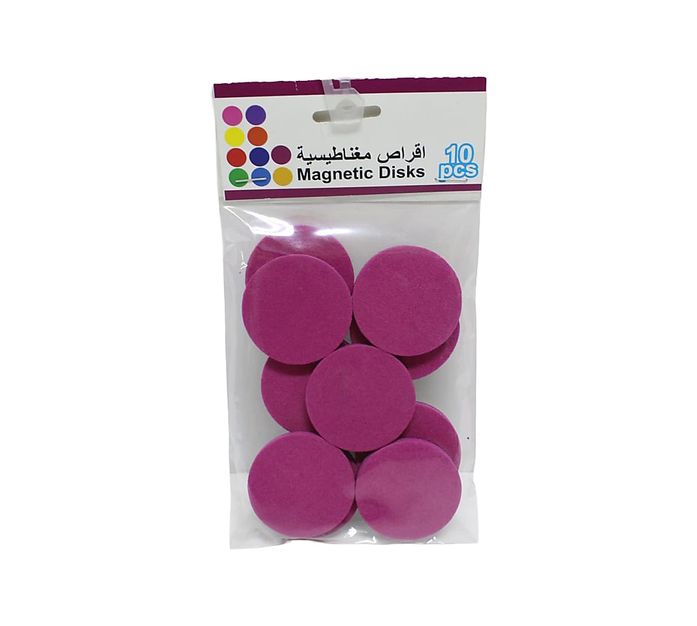 Magnetic disks 10 pcs-Purple