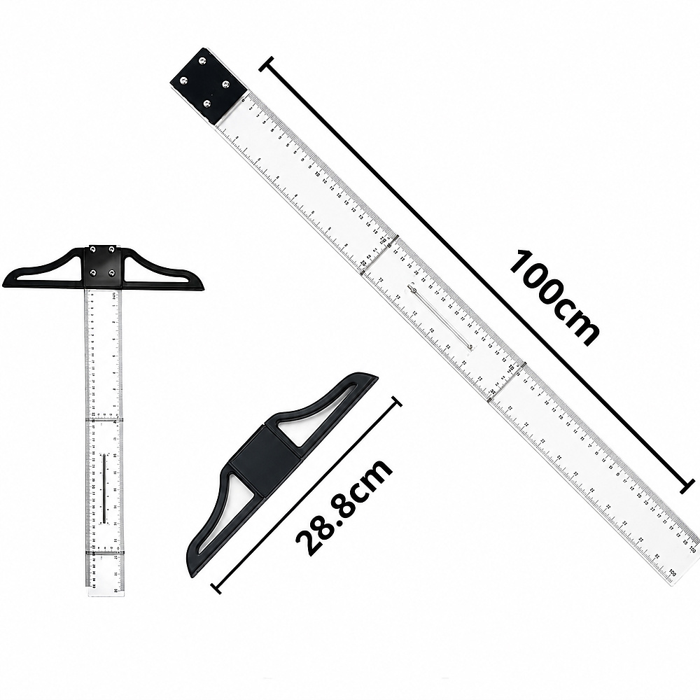 100cm Acrylic T-Square Ruler