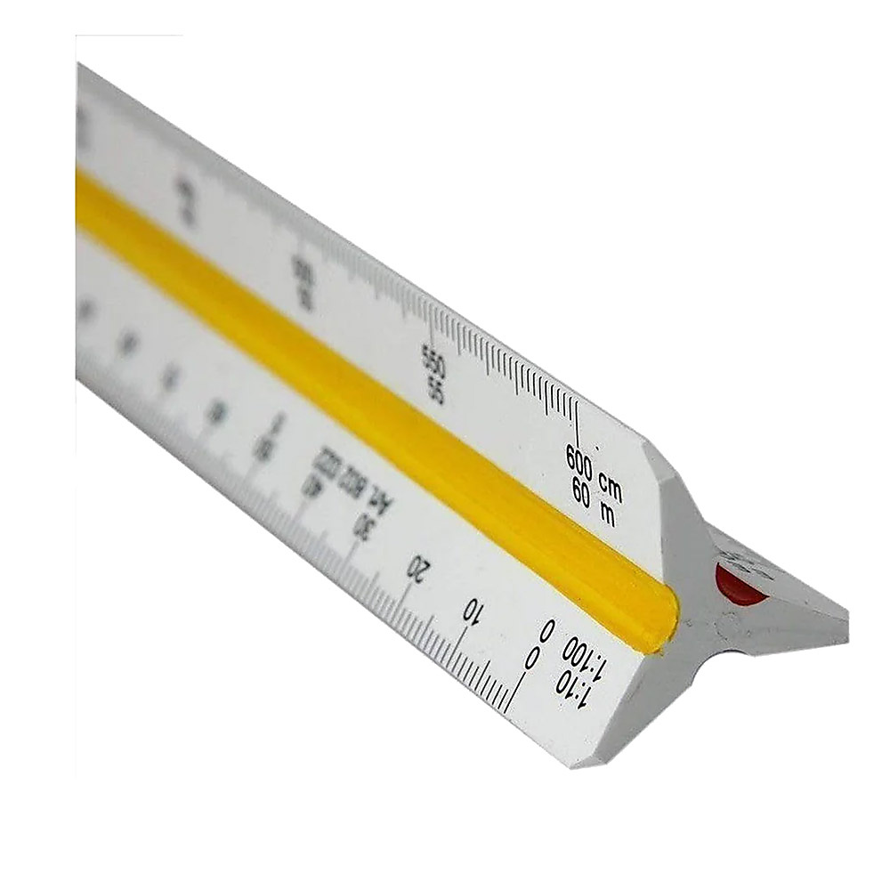 Professional 3-Sided / Triangular Scale Ruler – 30cm
