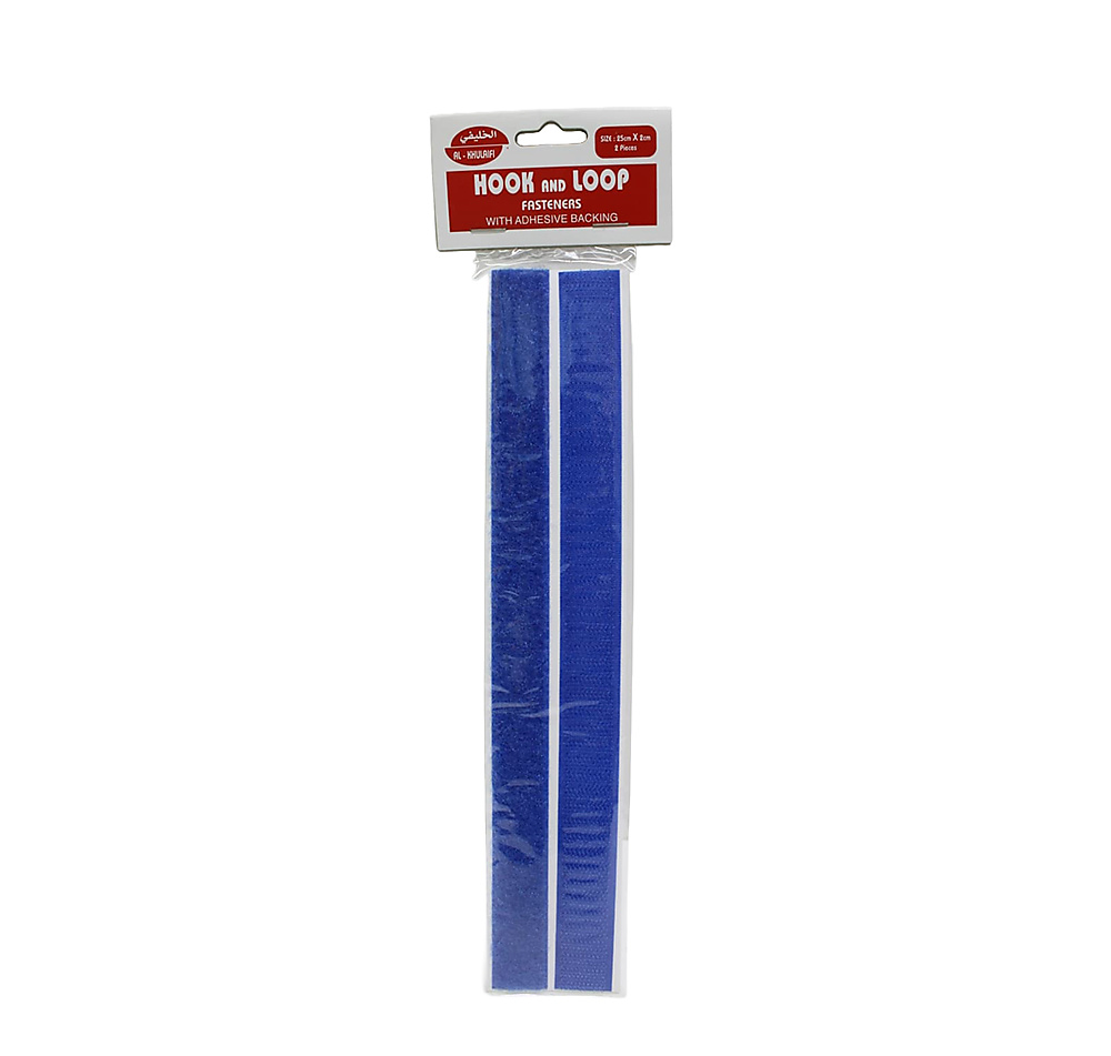 Hook and Loop Fasteners with Adhesive Backing-Blue