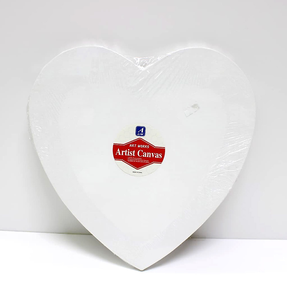 Artist Canvas – Heart Shape-30cm