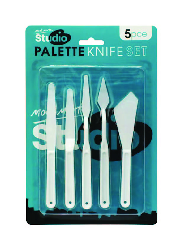 Studio Palette Knife Set White-5pcs