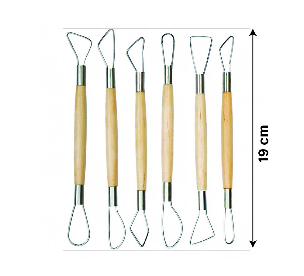 6pcs wire Sculpting Tools Polymer Clay Soap Carvers Modelling Carving Sculpting Tool Pottery Craft T