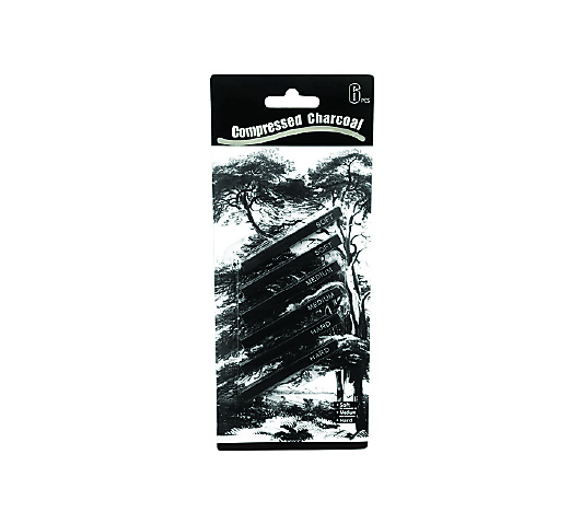 Compressed Graphite Sticks -SOFT, SOFT, MEDIUM, MEDIUM, HARD ,HARD- 6pcs