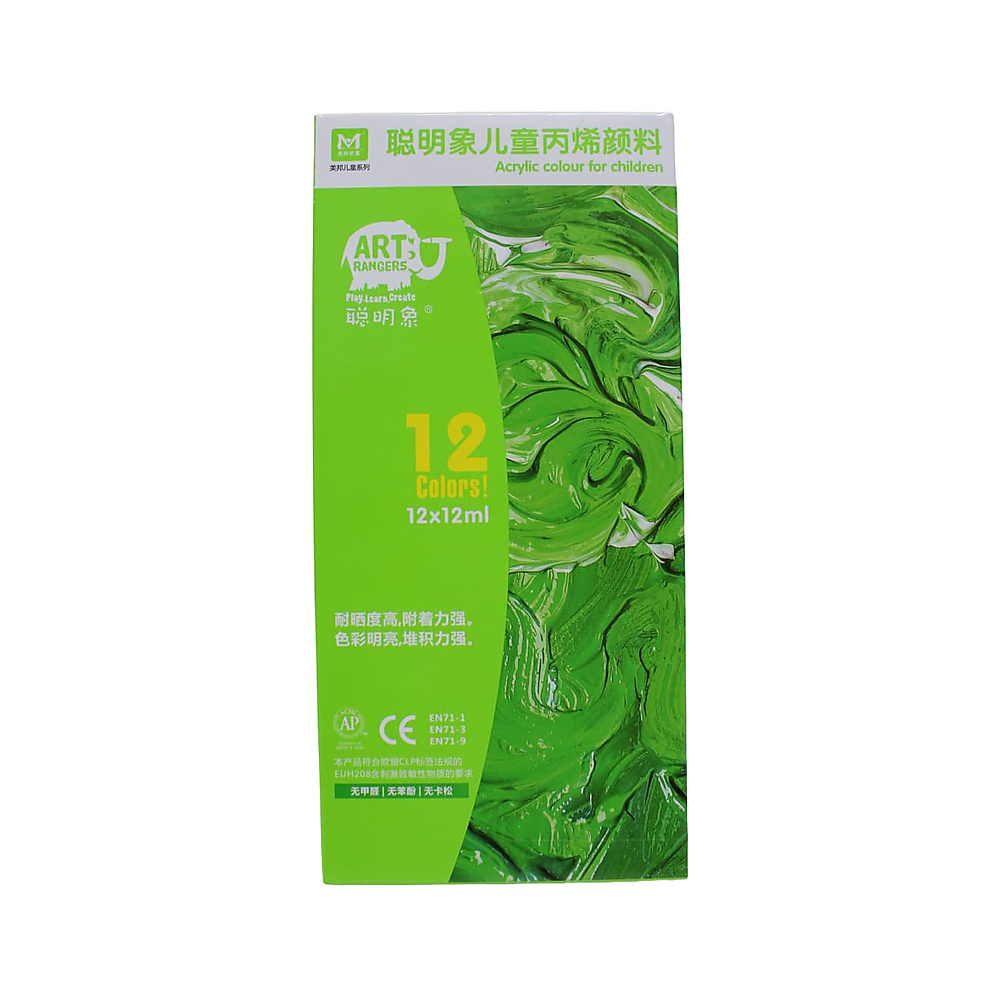 Art Rangers  Play Learn Create, Acrylic Colour for children 12ml of 12 Tubes