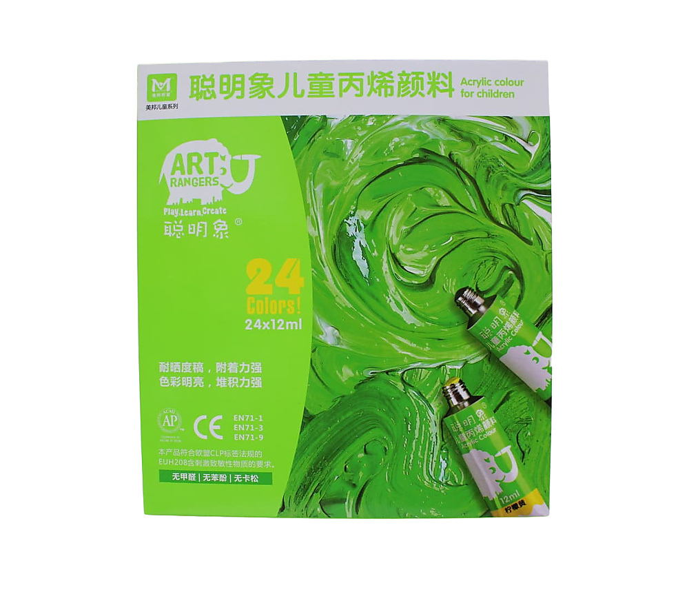 Art Rangers  Play Learn Create, Acrylic Colour for children 12ml of 24 Tubes