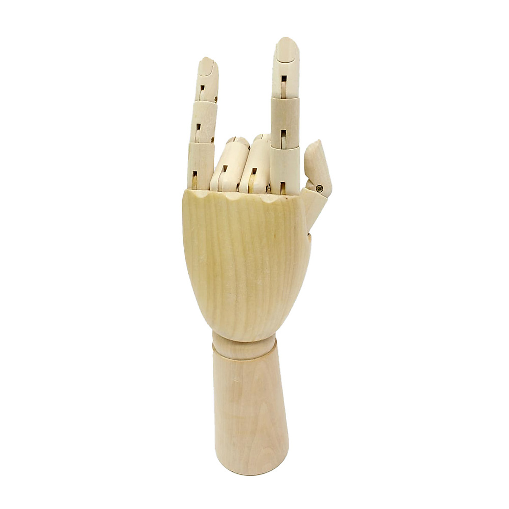Manikin Wooden Hand Model for Artist Drawing Manikin Articulated Mannequin with Wooden Flexible Fing