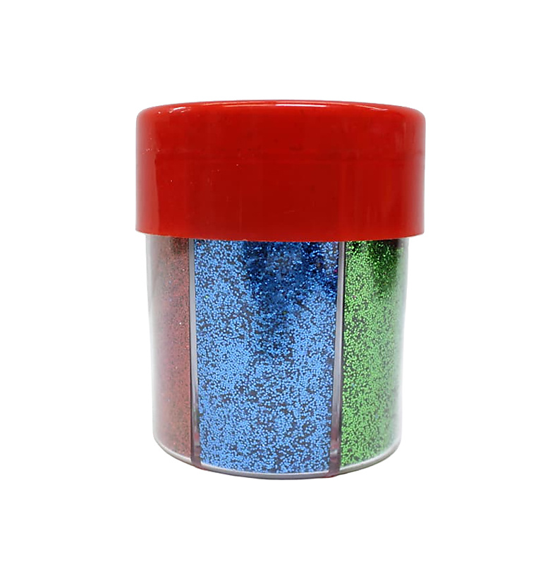 Glitter Shakers for Craft and Decoration (SILVER GOLD PINK RED GREEN BLUE)