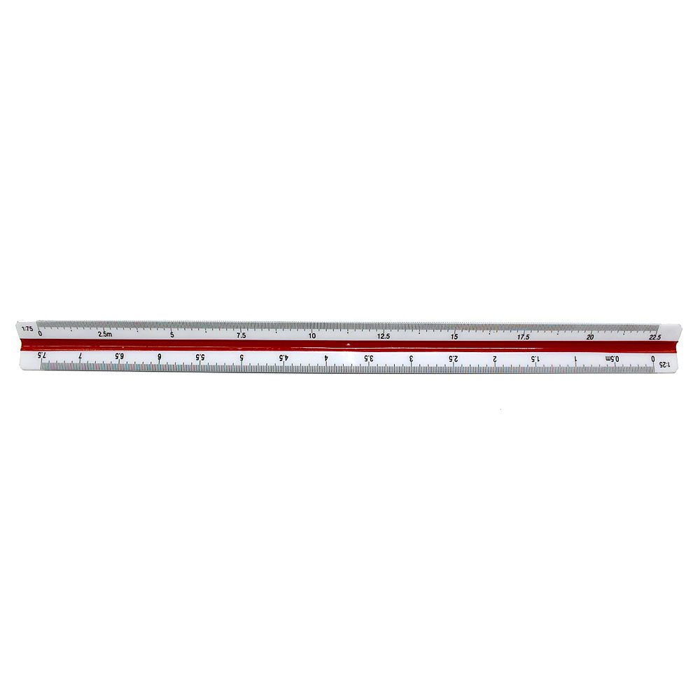 Professional 3-Sided / Triangular Scale Ruler – 30cm