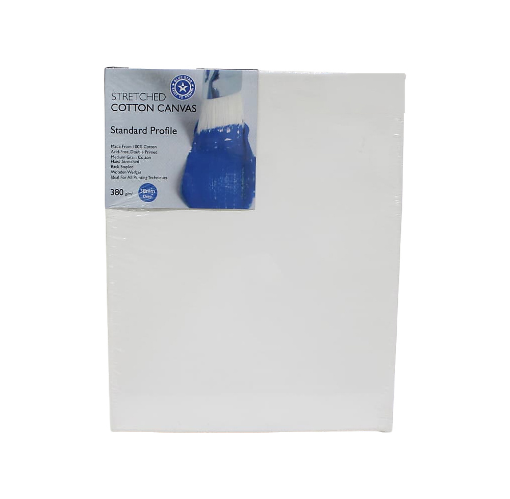 Blue Star 3D Stretched Cotton Canvas-24x30cm