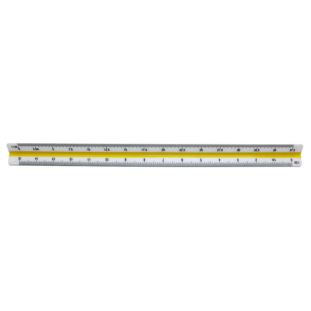 Professional 3-Sided / Triangular Scale Ruler – 30cm