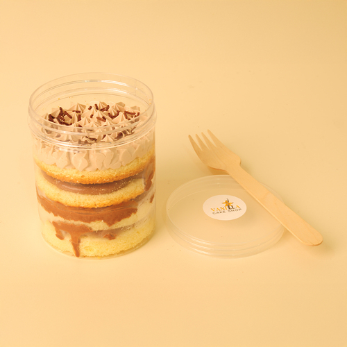 Vanilla  Cake And Chocolate Ice Cream