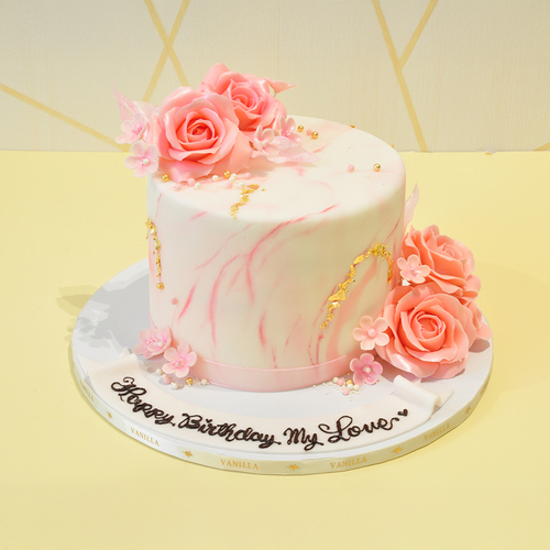 Marble Rose Cake