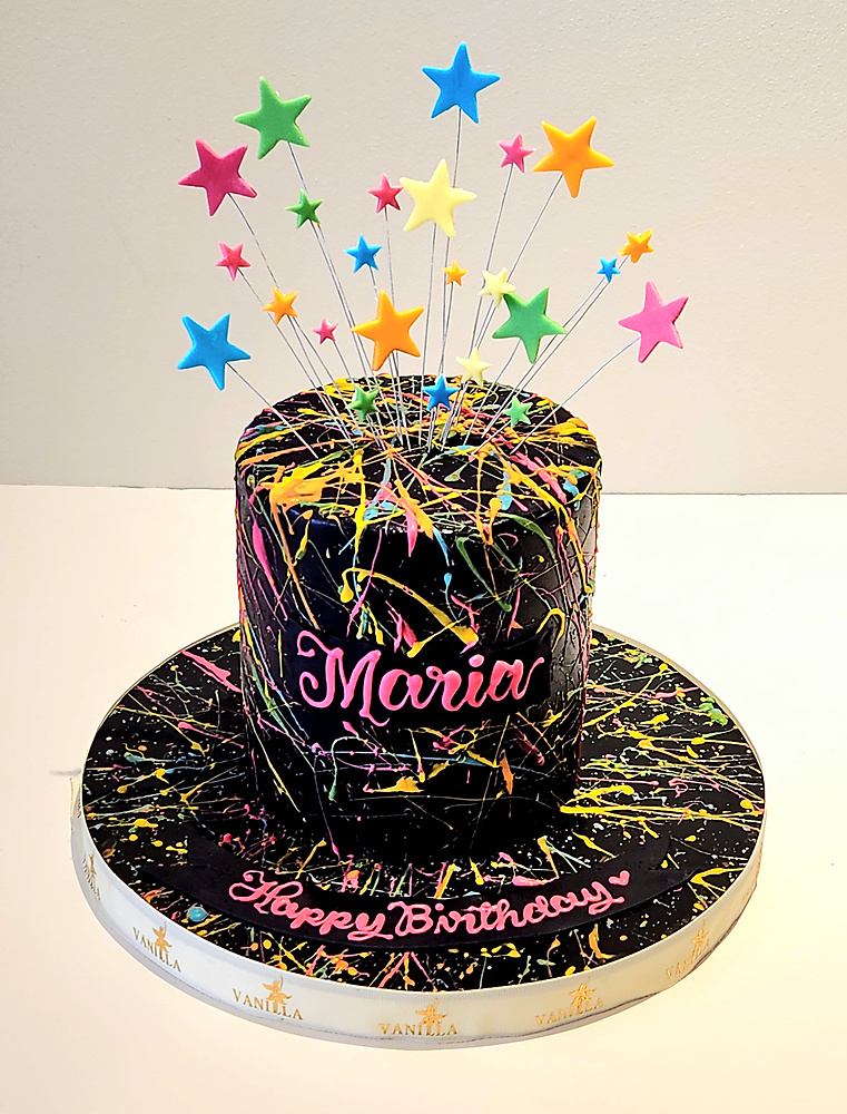 Colored Stars Cake