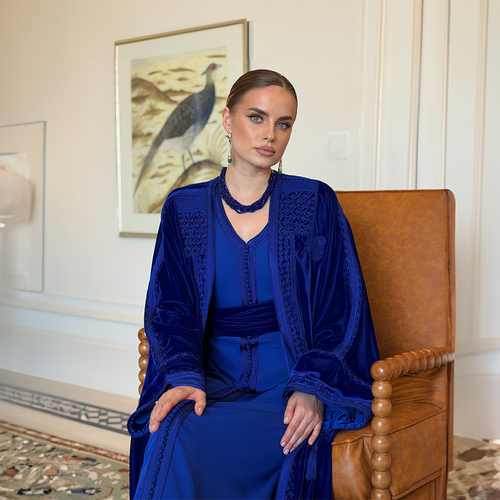 Blue Velvet Caftan
