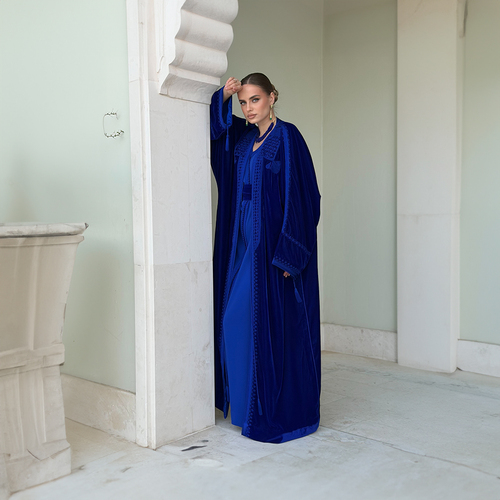 Blue Velvet Caftan