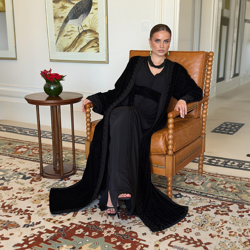 Black Velvet Caftan