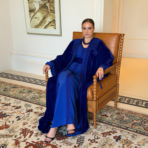 Blue Velvet Caftan