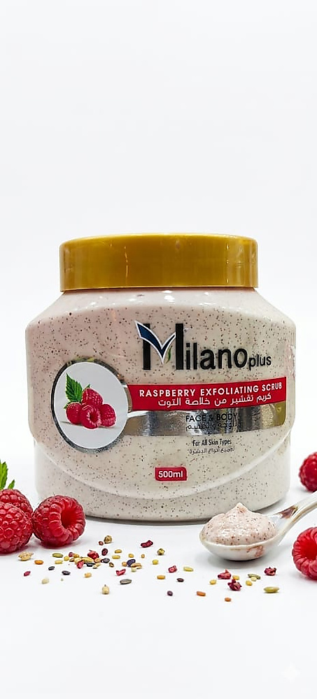 MILANO RASPBERRY EXFOLIATING SCRUB 500ML