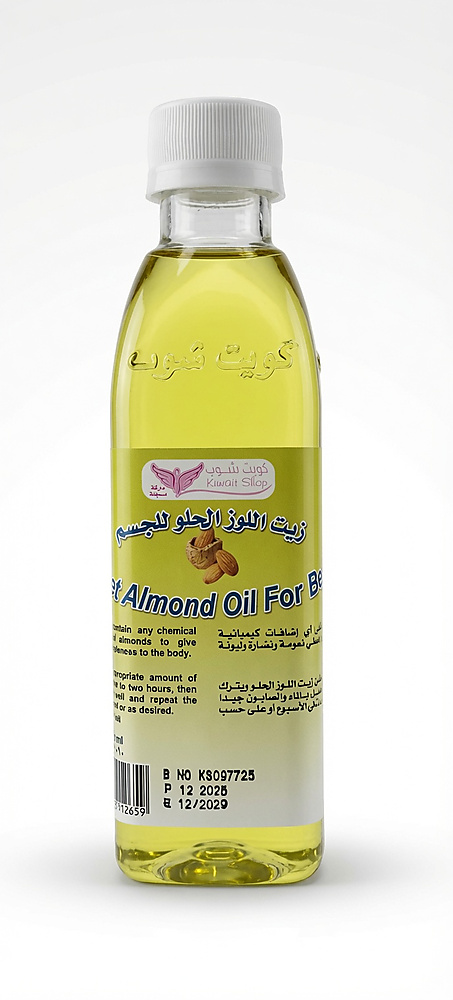 Sweet almond body oil 190ml from Kuwait Shop