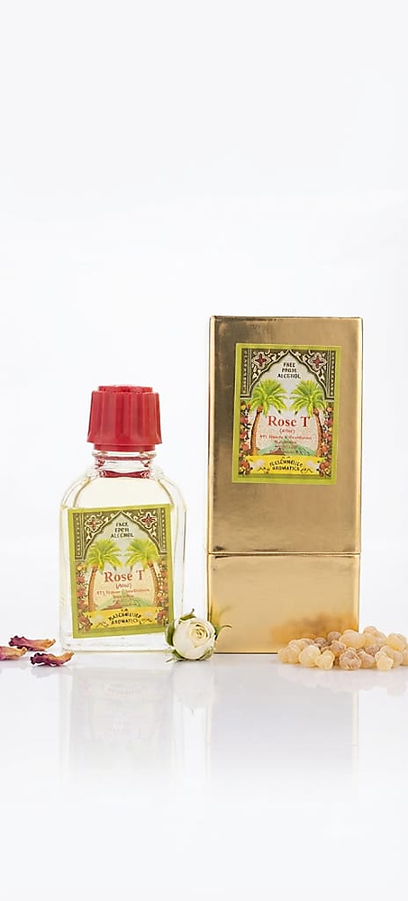 Rose T Essential Oil Alcohol Free by Asgharali - Large