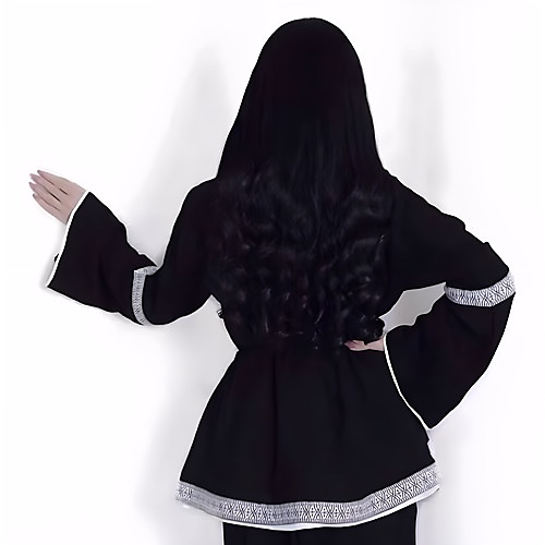 بليزر أسود وأوف وايت ٣ قطع
