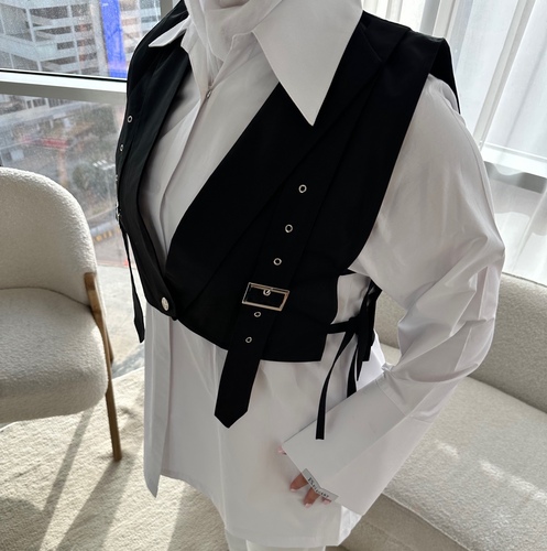 قميص + كروب توب