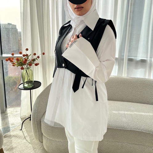 قميص + كروب توب