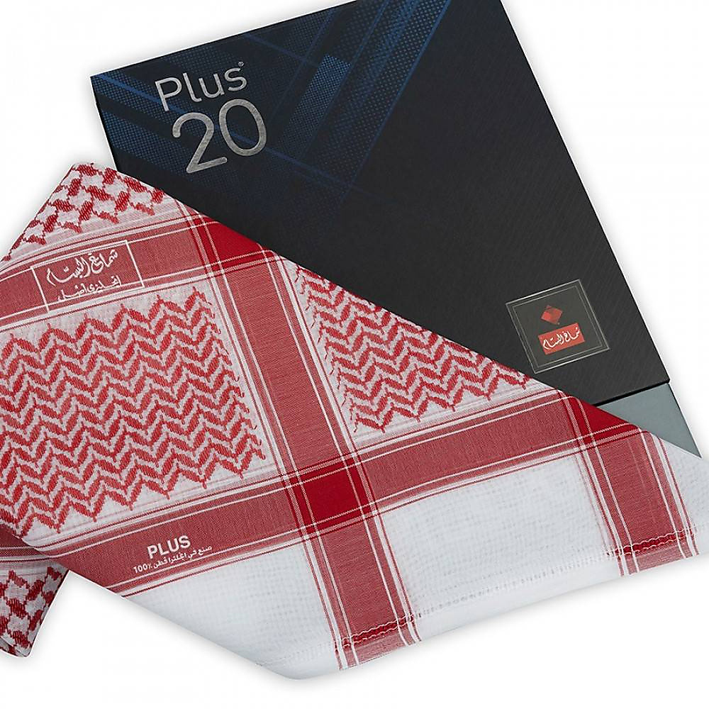 Al-Bassam Red Shemagh (Plus 20).