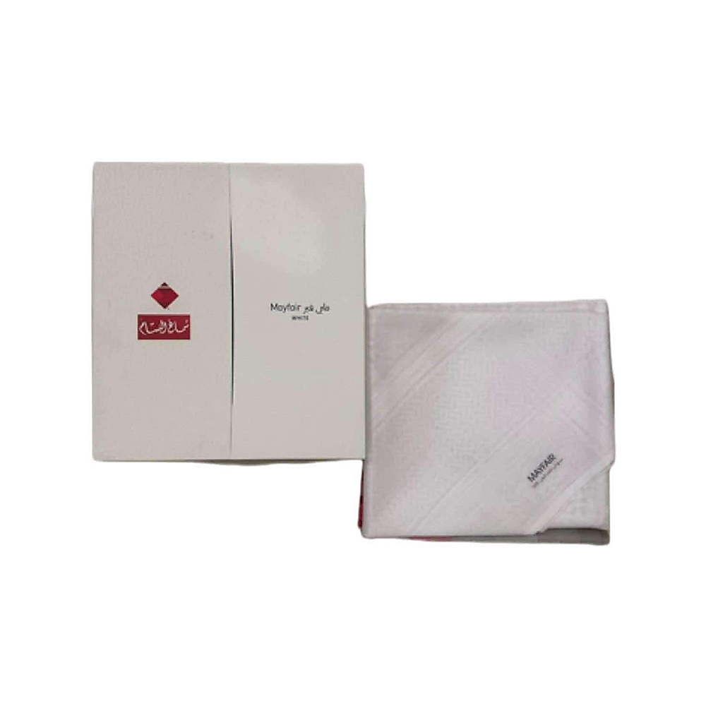 Al-Bassam Mayfair White Shemagh.
