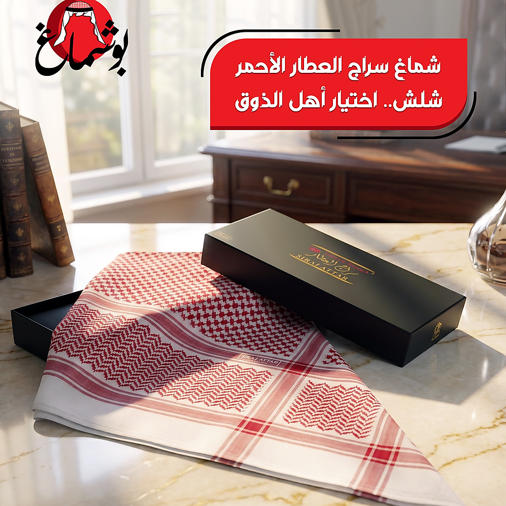 Shemagh seraj alattar plus red shalsh