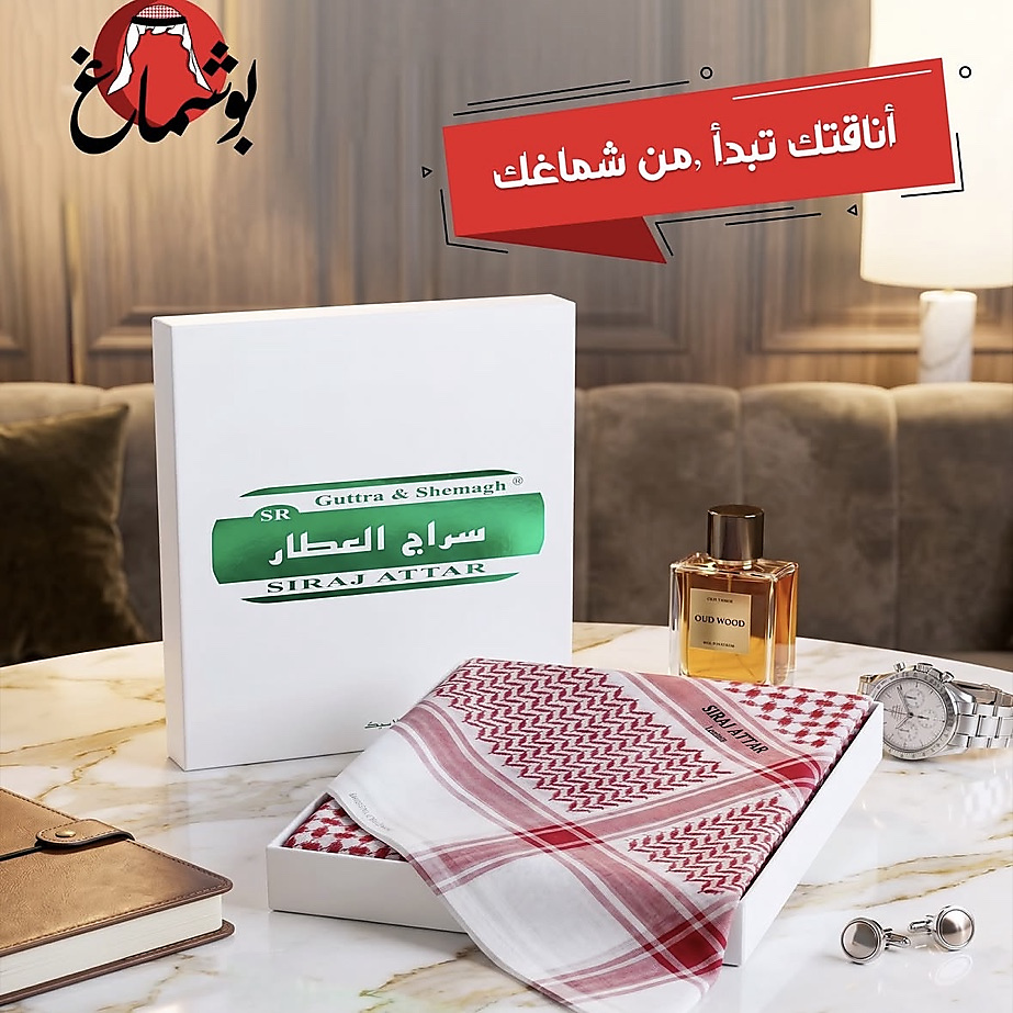 Shemagh seraj alattar red classic
