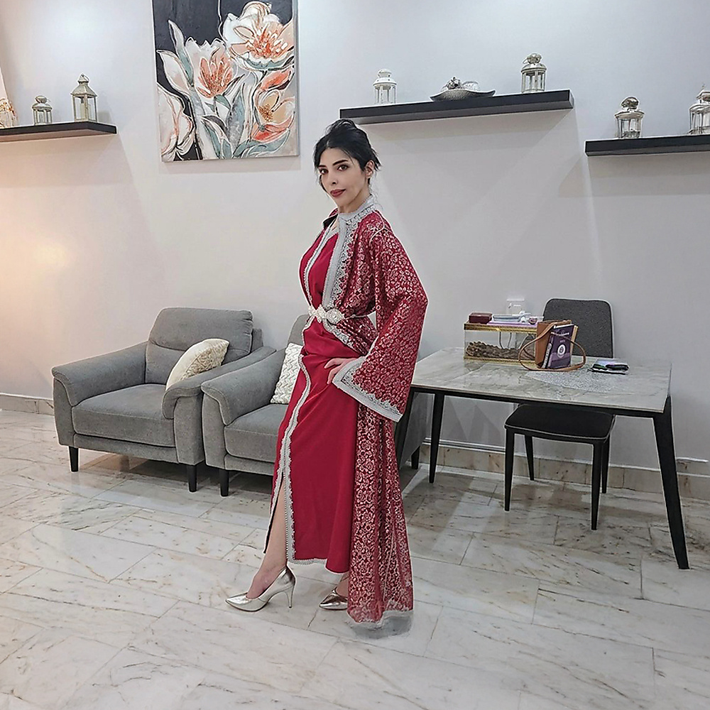 Two-Piece Moroccan Takchita With Handmade Details