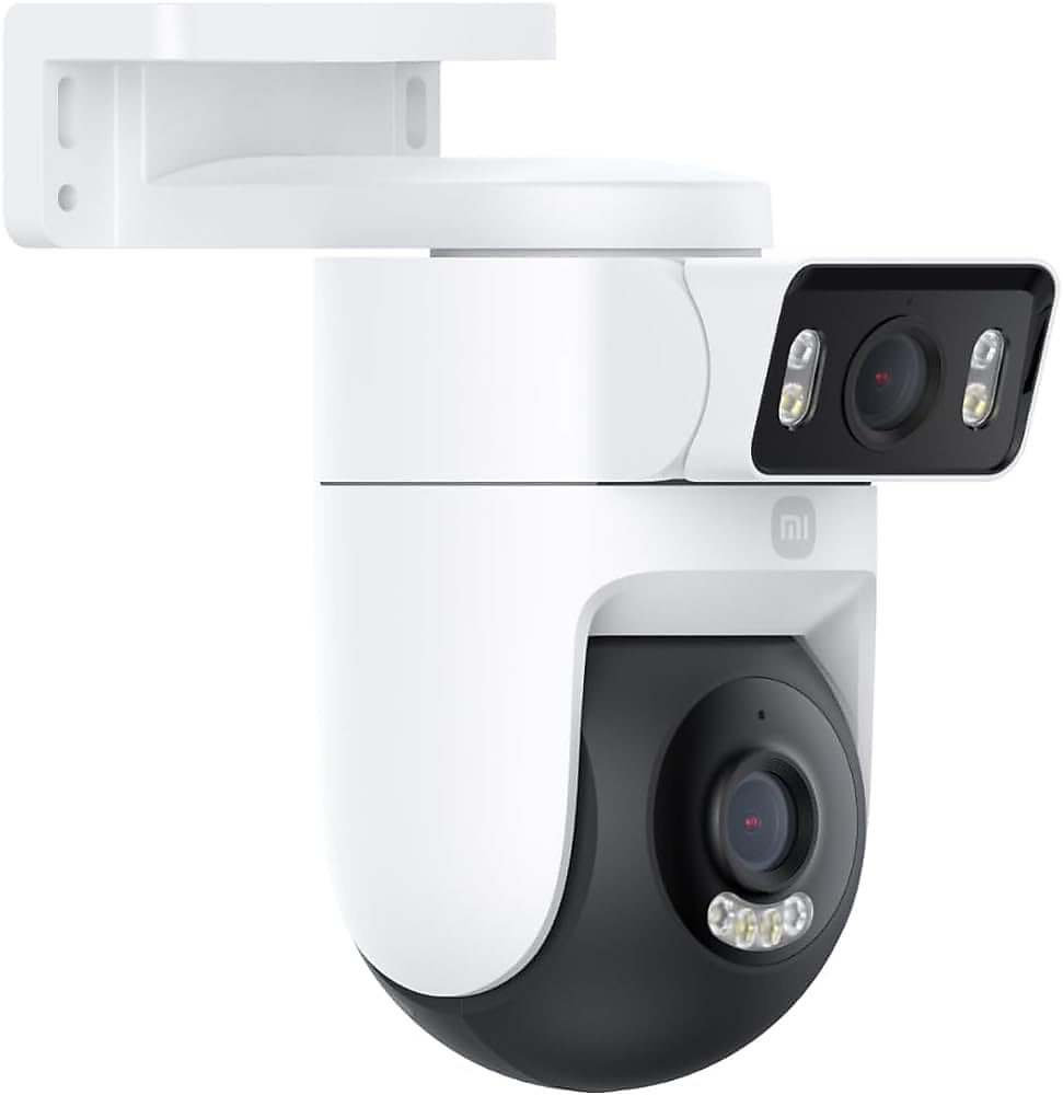 Dual 4MP fixed + panoramic (PTZ) cameras