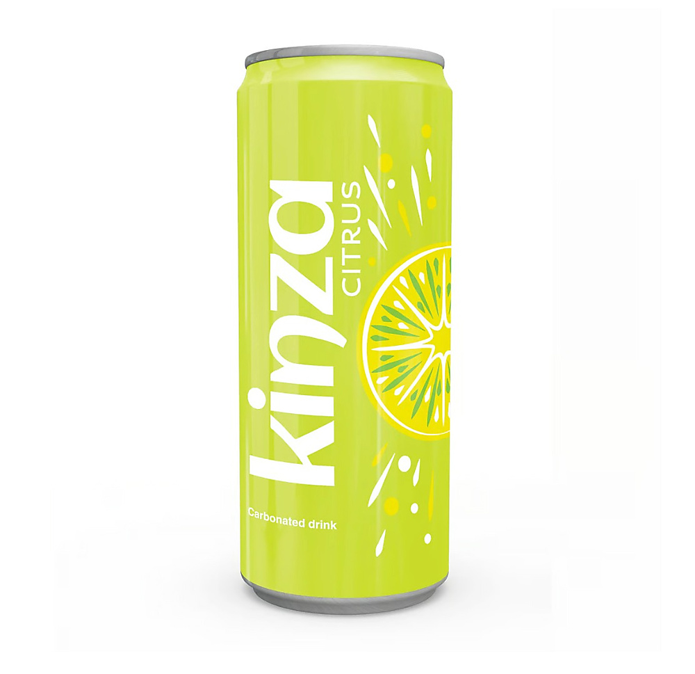 KINZA CITRUS SOFT DRINK TIN 250 ML