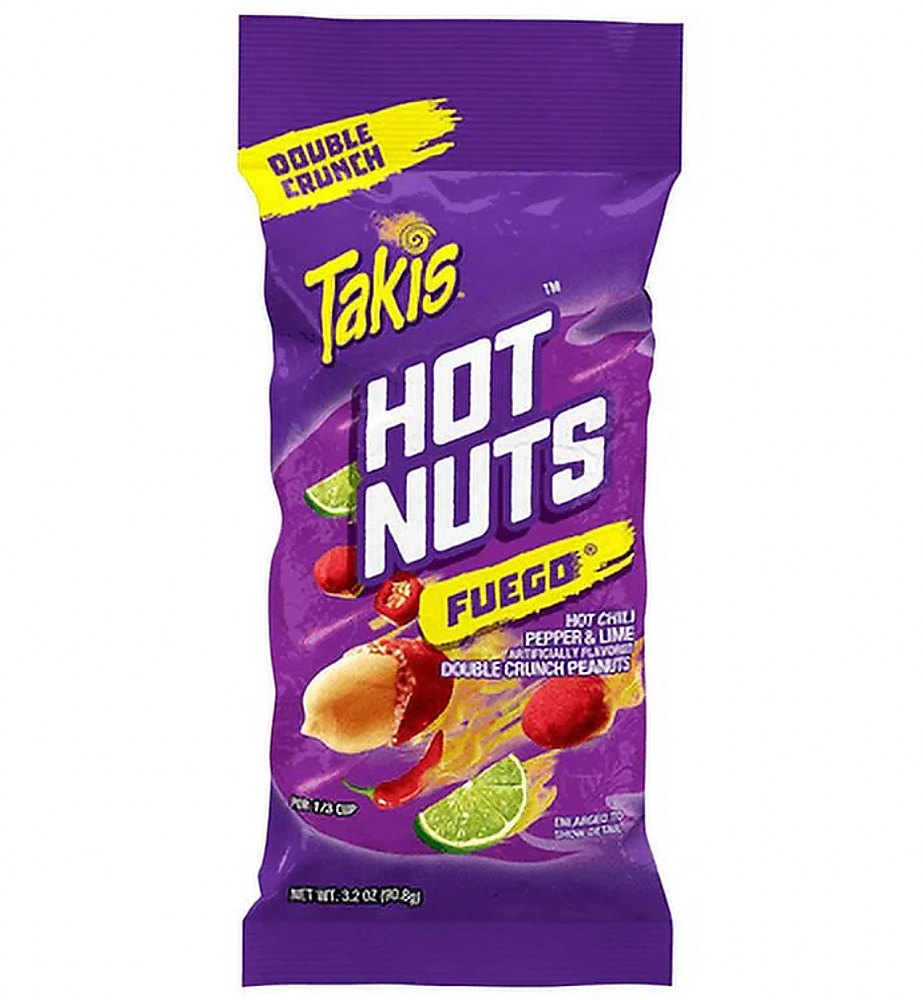 Takis hot nuts fuego